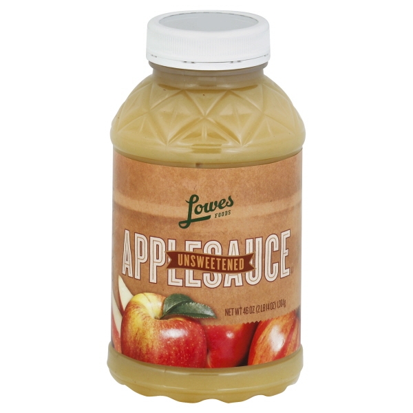 Lowes Foods Unsweetened Applesauce Jar