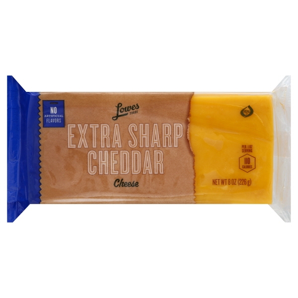 Lowes Foods Extra Sharp Cheddar Cheese Chunk