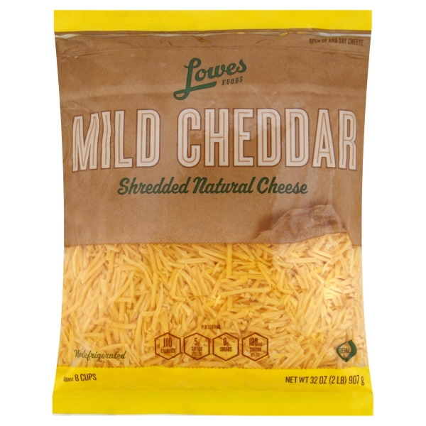 Lowes Foods Shredded Mild Cheddar Cheese