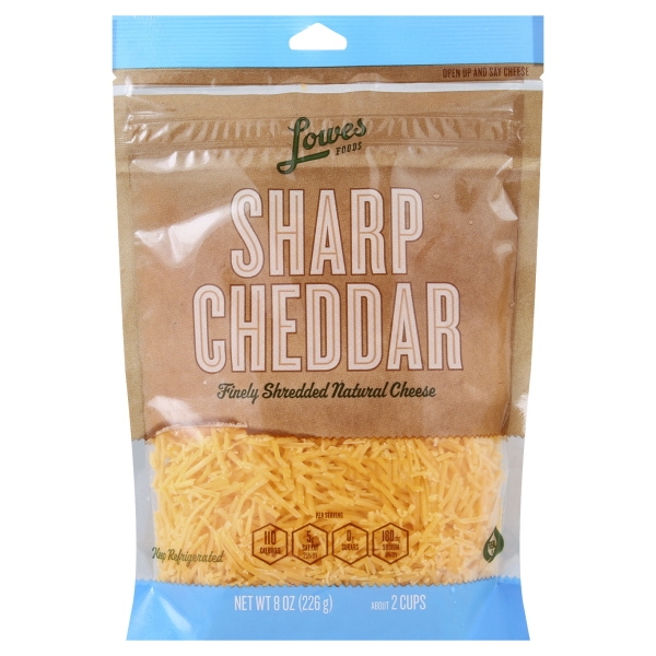 Lowes Foods Fancy Shredded Sharp Cheddar Cheese
