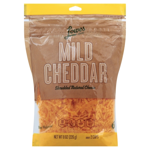 Lowes Foods Shredded Mild Cheddar Cheese