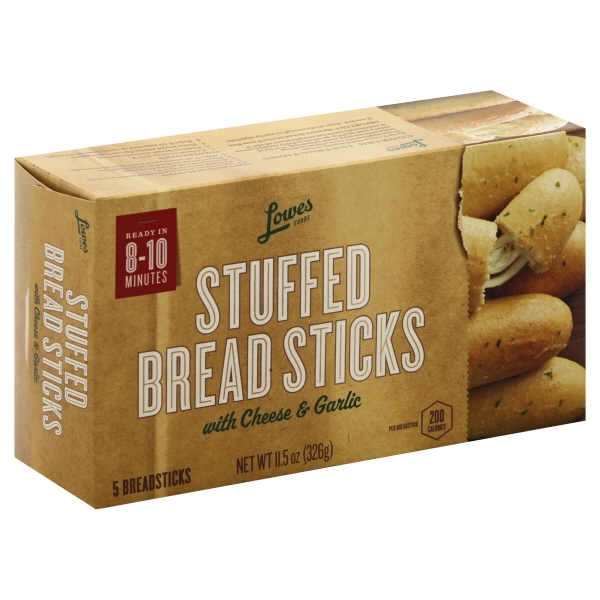 Lowes Foods Stuffed Cheese & Garlic Breadsticks