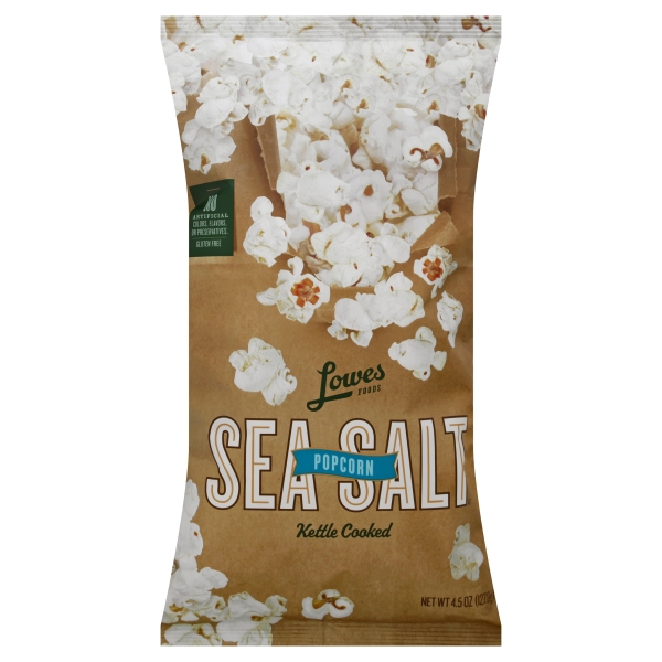 Lowes Foods Sea Salt Kettle Cooked Popcorn