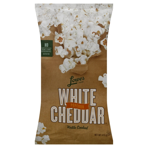 Lowes Foods White Cheddar Kettle Cooked Popcorn