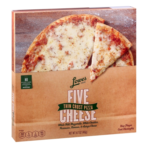 Lowes Foods Thin Crust Five Cheese Pizza