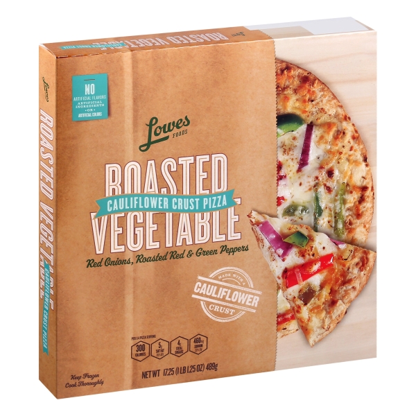 Lowes Foods Roasted Vegetable Cauliflower Crust Pizza Myrtle Beach GroceriesAhead