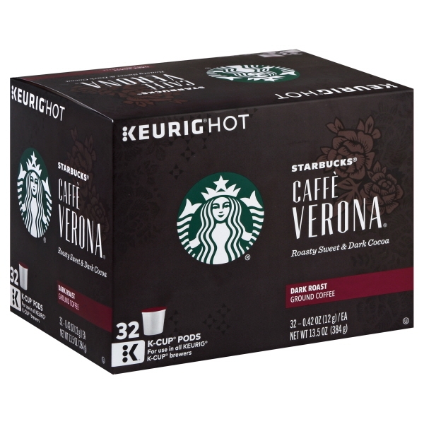 Starbucks Coffee Dark Caffee Verona K-Cup Single-Serve Pods