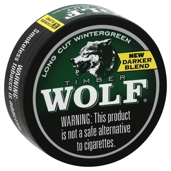 Timber Wolf Long Cut Wintergreen Chewing Tobacco