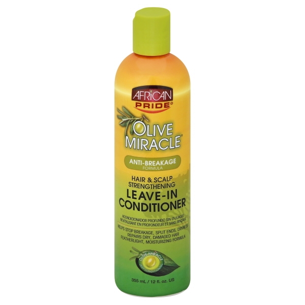 African Pride Olive Miracle Leave-In Conditioner Anti-Breakage Formula 12oz