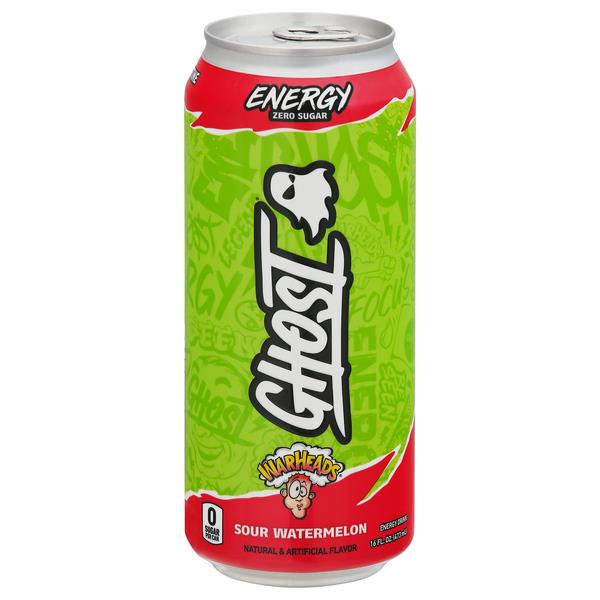 Ghost Energy Warheads Sour Watermelon Zero Sugar Energy Drink - Myrtle ...