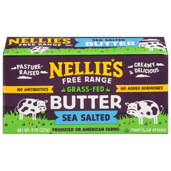 Nellie's Free Range Sea Salted Slow Churned Butter | Products | Lowes ...