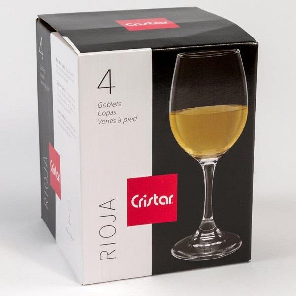 Cristar Stem White Wine Glass 4PC Set