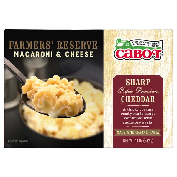 Cabot Farmers' Reserve Sharp Super Premium Cheddar Macaroni & Cheese ...