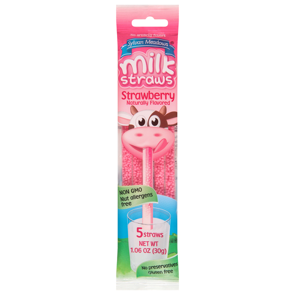 Sylvan Meadows Strawberry Milk Straws - Myrtle Beach GroceriesAhead