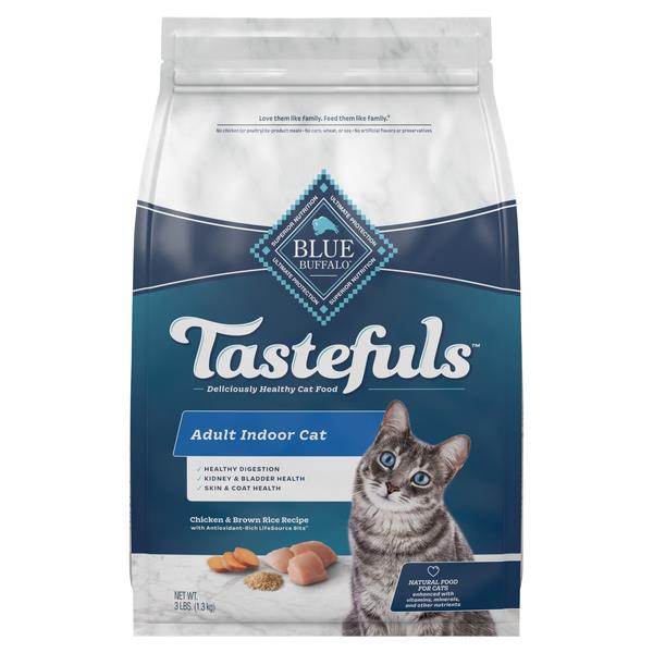 Blue Tastefuls Adult Indoor Cat Chicken & Brown Rice Recipe | Products ...