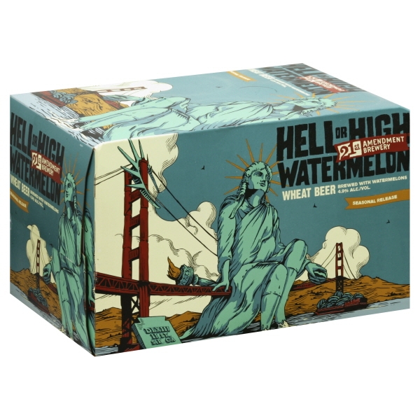 21St Amendment Hell Or High Watermelon 6Pk 12Oz Bottles