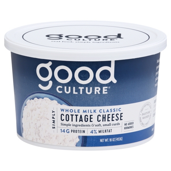 Good Culture Simply Cottage Cheese 4% Whole Milk Classic