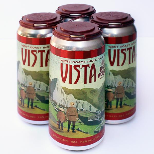 Lost Worlds Vista West Coast IPA 4 Pack 16 oz Cans