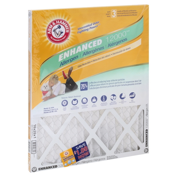 Arm & Hammer Enhanced Allergens 16x20 Air Filter
