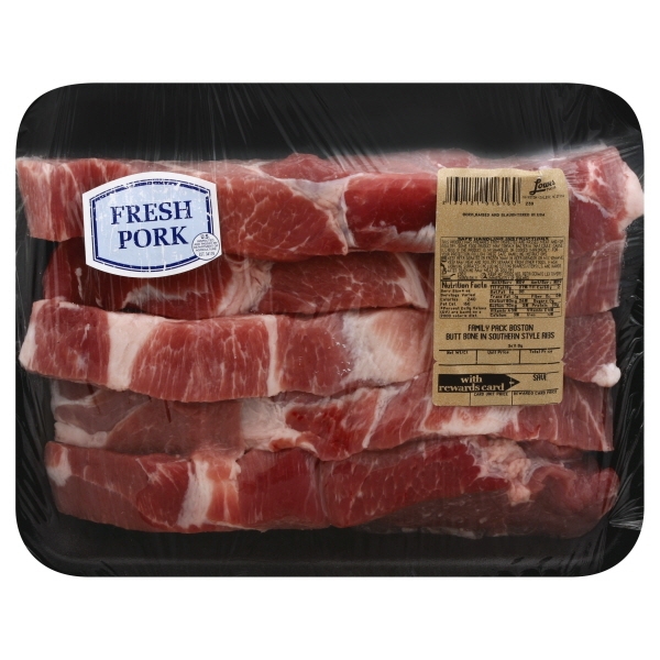Value Family Pack Southern Style Pork Ribs (Avg. 8 Pieces Per Package) (Avg. 4.69lb)
