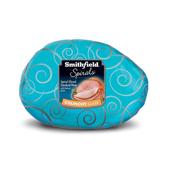 Smithfield Crunchy Glazed Spiral Ham Half (Avg. 9lb)