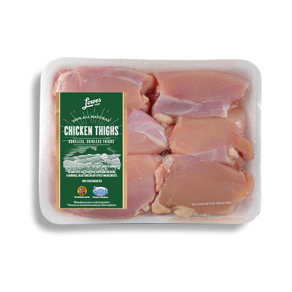 Lowes Foods Boneless & Skinless Chicken Thighs (Avg. 1.45lb) | Products ...