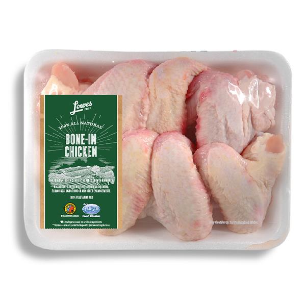 Lowes Foods Bone-In Chicken Wings (Avg. 1.6lb)